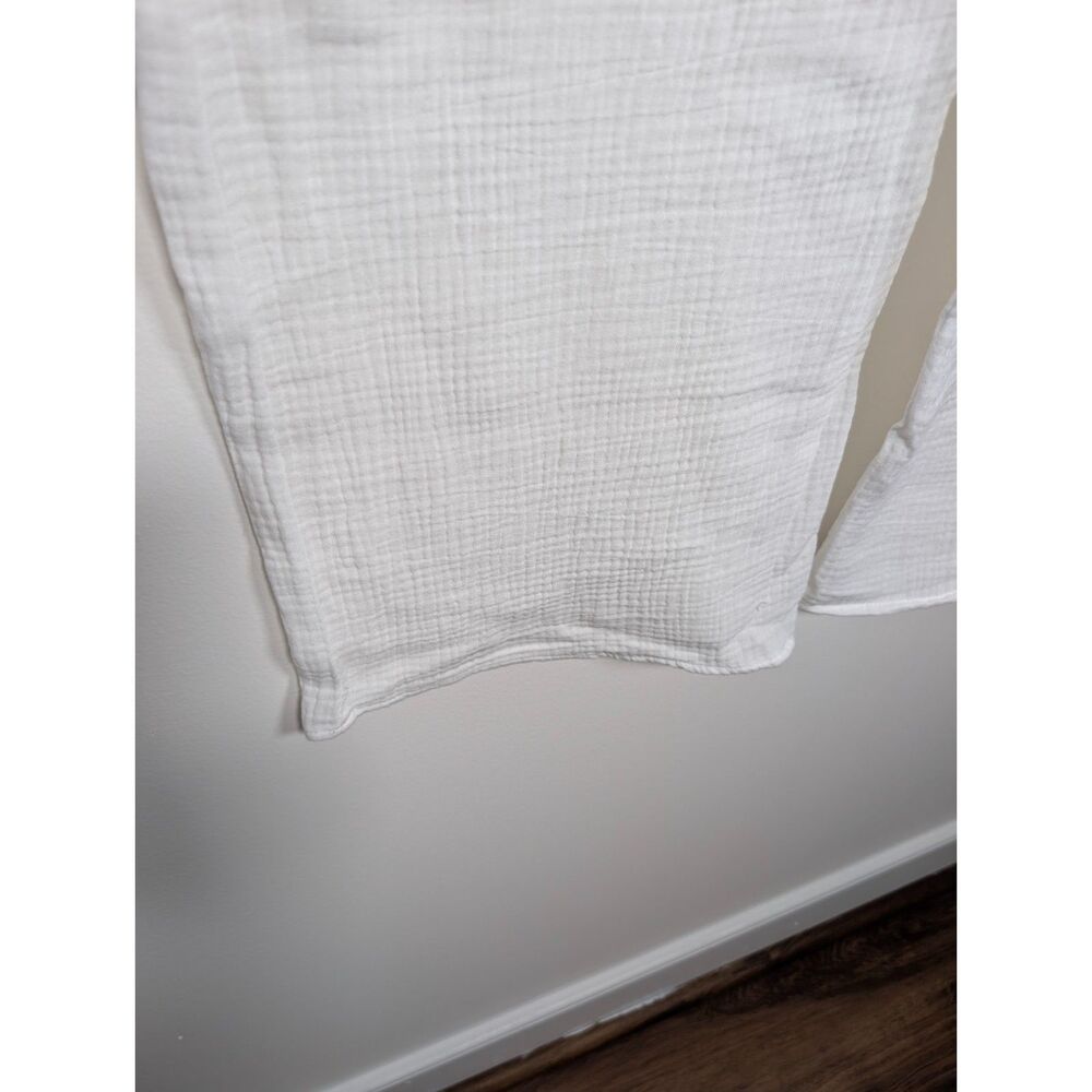 Zenana Cotton Wide Leg High Rise Gauze Pant Loungewear Small Resort Vacation - Picture 9 of 10